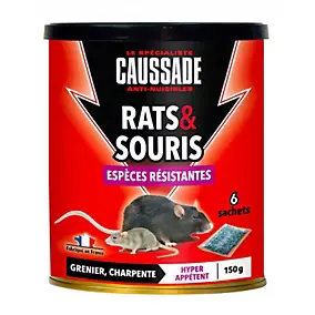 Appâts anti-nuisibles rats et souris 150g
