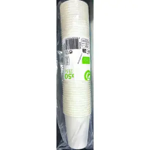 AUCHAN ESSENTIEL Lot de 50 gobelets en carton 19.5cl