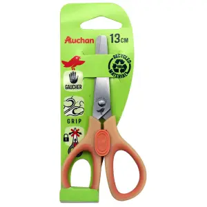 AUCHAN Ciseaux pour gaucher 13 cm - coloris aléatoire