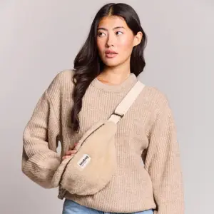 Sac banane Olivia Teddy Beige