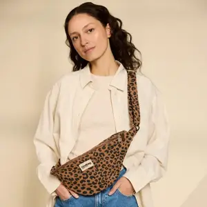 Sac banane L Sasha Léopard Cannelle