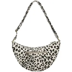 Sac banane Andrea Léopard Ecru