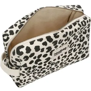 Trousse de toilette Leon Léopard Ecru