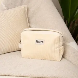 Trousse de toilette Leon Velours Beige