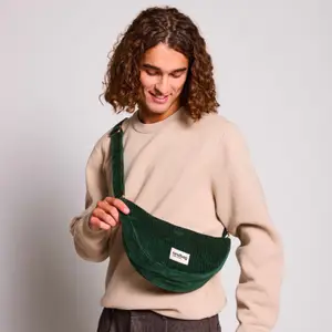 Sac banane Andrea Velours Sapin