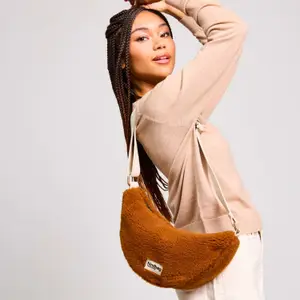 Sac banane Andrea Teddy Brun