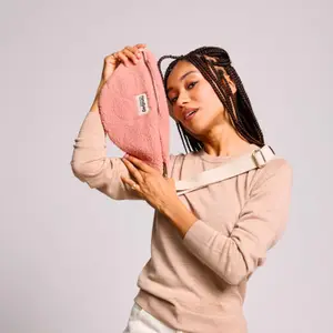 Sac banane Olivia Teddy Rose poudrée