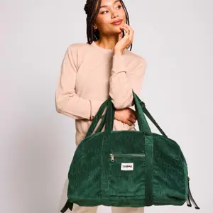 Sac à langer Basile Velours Sapin