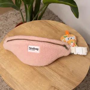 Sac banane enfant Augustin Teddy Rose poudrée