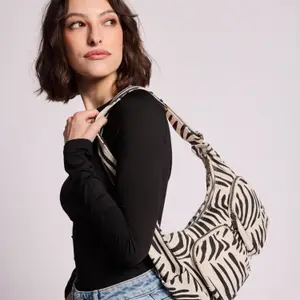 Sac multipoches Emile Zèbre Ecru
