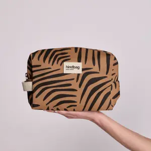 Trousse de toilette Leon Zèbre Cannelle