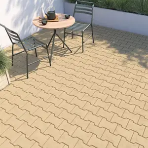 Pavé de jardin ivoire - 16,5 x 19,8 x 4,5 cm