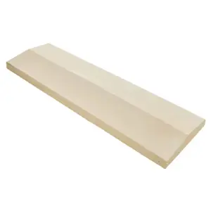 Couvre-mur incliné béton - Ton sable - 100 x 28 x 5 cm