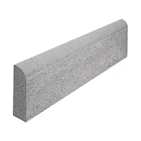 Bordure voirie P1 béton gris 100 x 20 cm, ép.8 cm
