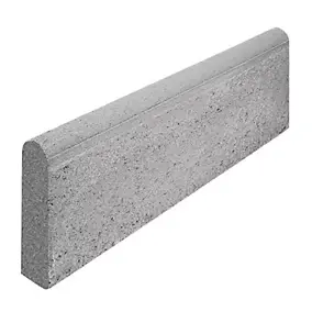 Bordure voirie P2 béton gris 100 x 28 cm, ép.6 cm