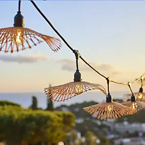 Guirlande lumineuse extérieur connectable 7 LED IP64 E27 L.6 M Lumisky Serenity Light
