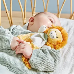 Doudou plat Lion nougat