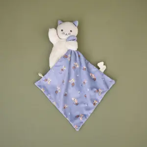 Doudou plat Chat Lilas