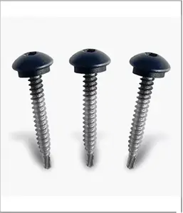Lot de 25 vis de fixation gris 7016 - 4,8 x 38 mm