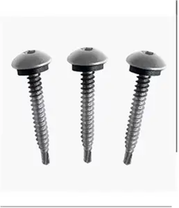 Lot de 25 vis de fixation gris 7040 - 4,8 x 38 mm