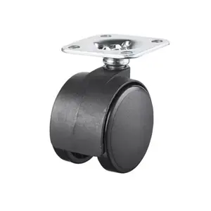 Roul.polyam.25kg d40.plat piv diam. 40 mm 25 kg