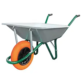 Brouette roue increvable Ø.360 mm, cuve en acier galvanisé, capacité 100 L, Altrad
