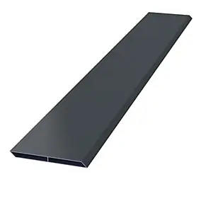 Lame de clôture pour pose en persienne en aluminium gris RAL 7016 L.145,5 x H.20 cm x ép.15 mm, Belty