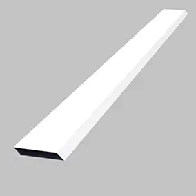 Lame de clôture pour pose en persienne en aluminium blanc RAL 9016, L.145,5 x H.10 cm x ép.15 mm, Belty