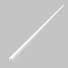 Closoir pour clôture Belty en aluminium - l.1,5 x h.180 cm - Blanc