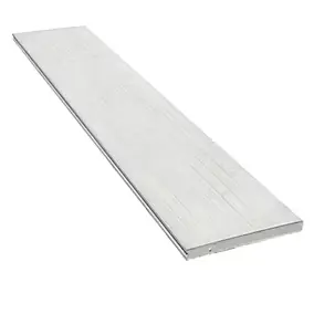 Plaque béton biface pour clôture motif bois Séquoia gris clair, L.184 x H.26 cm x ép.35 mm