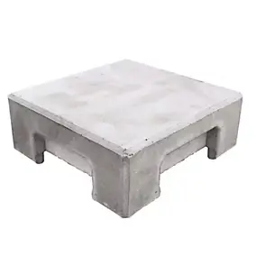 Chapeau plat pour poteau d'angle de clôture Biface