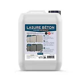 Lasure extérieure gris anthracite plaque béton 5L Penez Herman