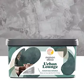 Enduit lisse métallisé Maison Déco Urban Lounge Déco gris cosy 4KG