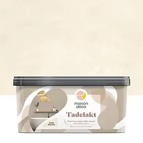 Enduit à la chaux effet marbré Maison Déco Tadelakt argile blanche 5L