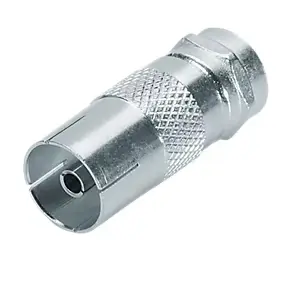 Adaptateur -F 7 mm mâle / TV 9.52 mm femelle - connecteurs plaqués nickel - Erard