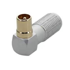 Fiche TV 9.5 mm - Mâle coudée 90° à souder - connecteurs plaqués or - Erard