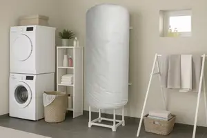 Kit d'isolation pour chauffe-eau de 100 à 300L, blanc brillant