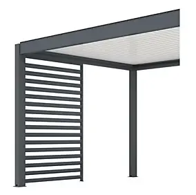 Claustra pour pergola Proloisirs 3M de côté gris