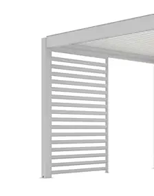 Claustra pour pergola Proloisirs 3M de côté blanc