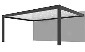Pergolas bioclimatique adossée summer Proloisirs L.6 x l.4m gris