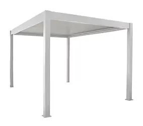 Pergola bioclimatique autoportante Zephir Proloisirs L.400 x l.296 blanc