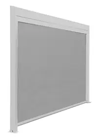 Rideau côté pour pergola autoportante 3m blanc/perle Proloisirs