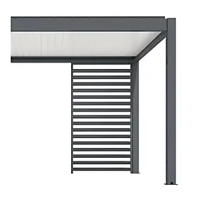 Claustra pour pergola autoportante Proloisirs 4m de côté graphite