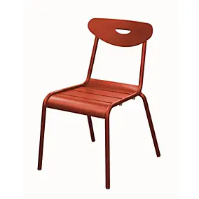 Chaise de jardin en aluminium terracotta Proloisirs Smiley