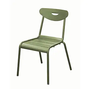Chaise de jardin en aluminium vert amande Proloisirs Smiley