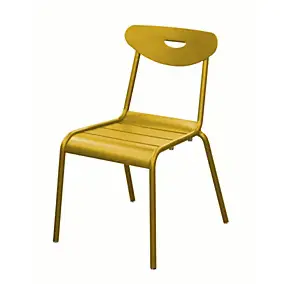 Chaise de jardin en aluminium miel Proloisirs Smiley