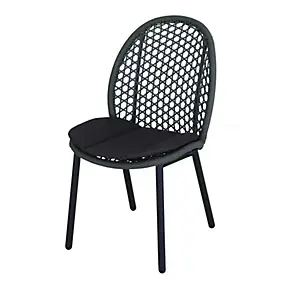 Chaise de jardin en aluminium graphite Proloisirs Darius