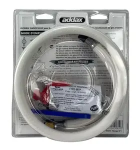 Kit complet de raccord propane avec flexible, détendeur et clé de montage