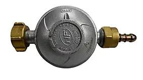Détendeur sécurité pour bouteille butane 13 kg + tétine, 1.3 kg/h - 28 mb
