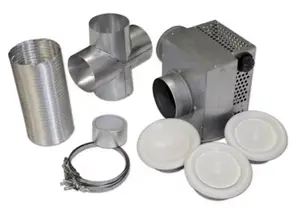 Kit de distribution d'air chaud à 3 bouches - Débit 350 m3/h